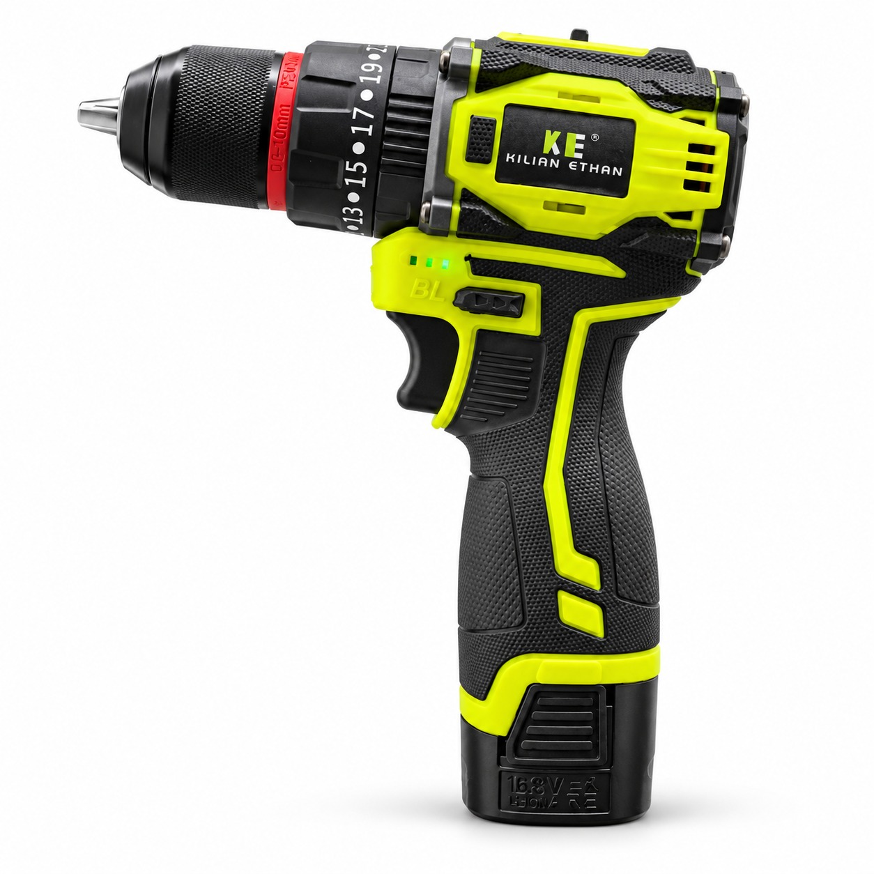 Taladro Percutor Broquero 3/8 Pulgada 16.8V Con 1 Batería 2 Ah