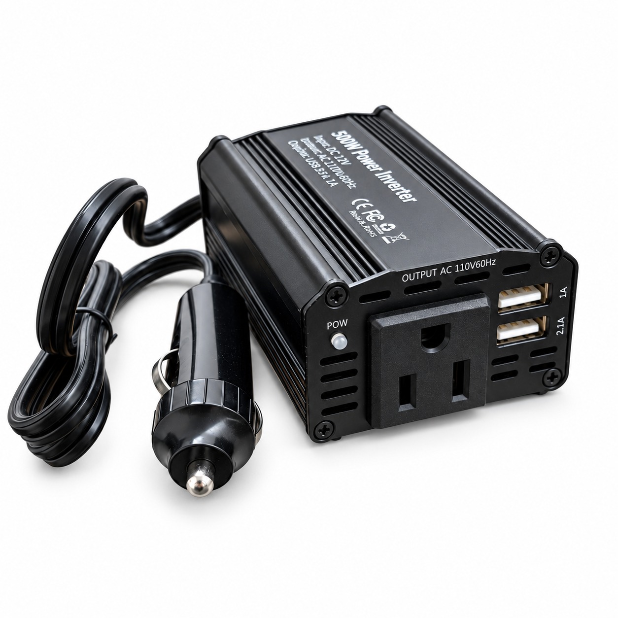 Inversor De Corriente Para Auto 12V A 110V 150W Con USB