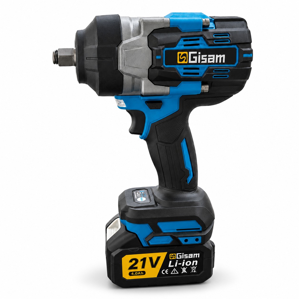Llave Impacto Inalámbrica 1/2 Pulgada 750 Lb-Ft Con 1 Batería 21V 2 Ah