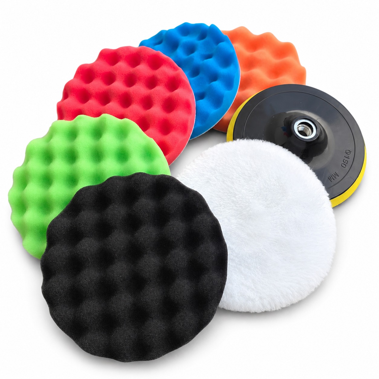 Juego / Kit Esponjas Para Pulidora 6 Pulgadas