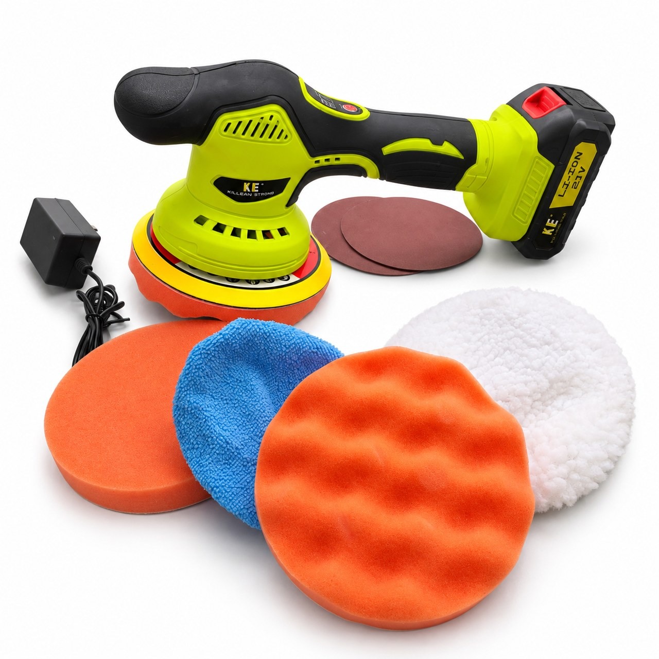 Pulidora Inalámbrica Disco 6 Pulgada 21V Con 1 Batería 2 Ah