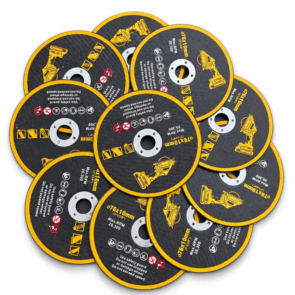 Discos De 3 Pulgada Para Micro Esmeril - Paquete De 10