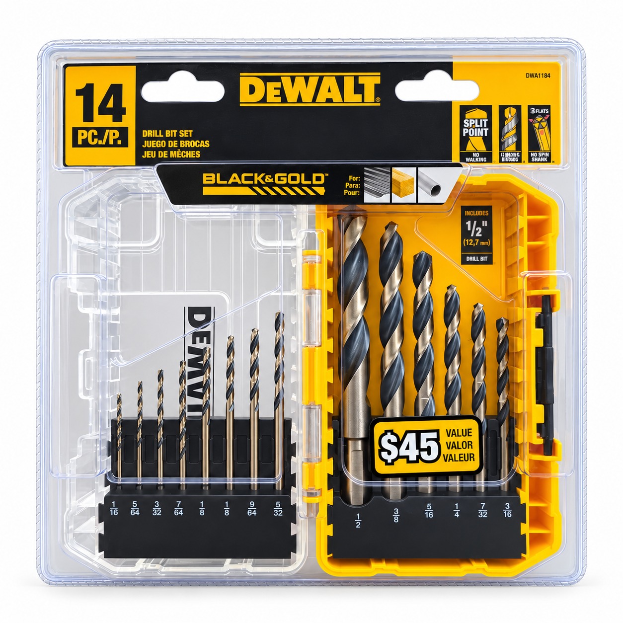 Juego / Kit Brocas Para Metal 14 Piezas