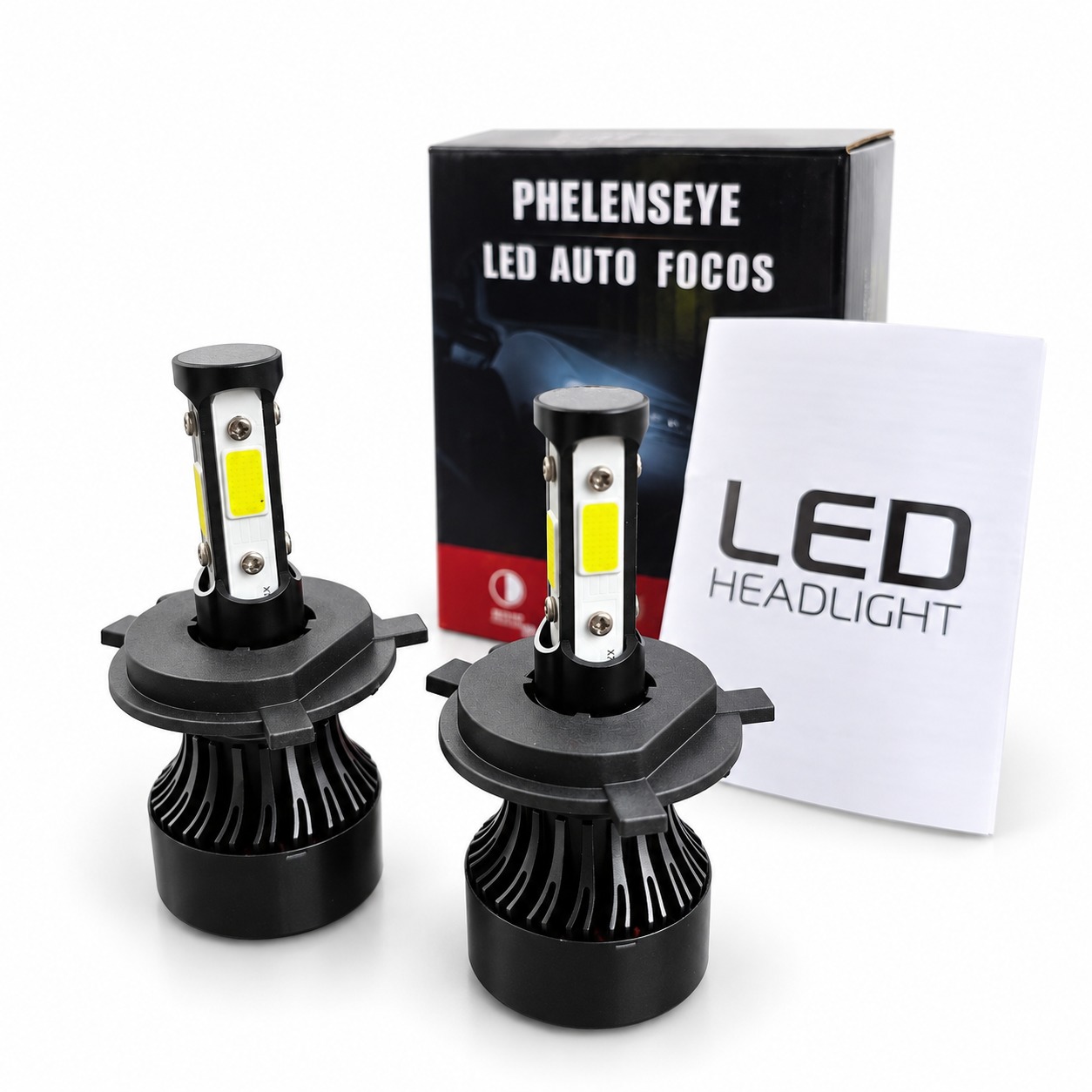 Focos LED De 4 Caras Para Faro De Auto Universal (Par)
