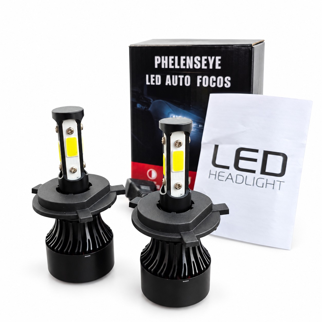 Focos LED Faro Auto 4 Caras Solo Alta O Baja Par