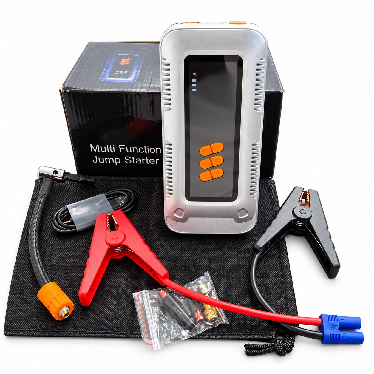 Arrancador Para Auto Con Inflador 9000A 12V