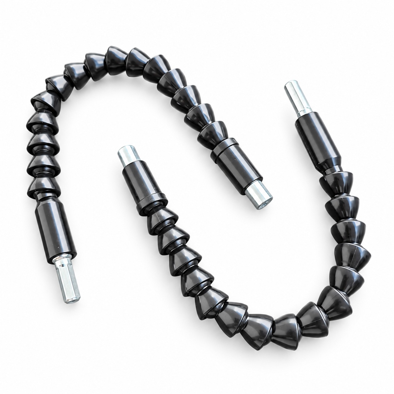 Juego 2 Extensiones Flexibles Para Atornillador Hexagonal 1/4"