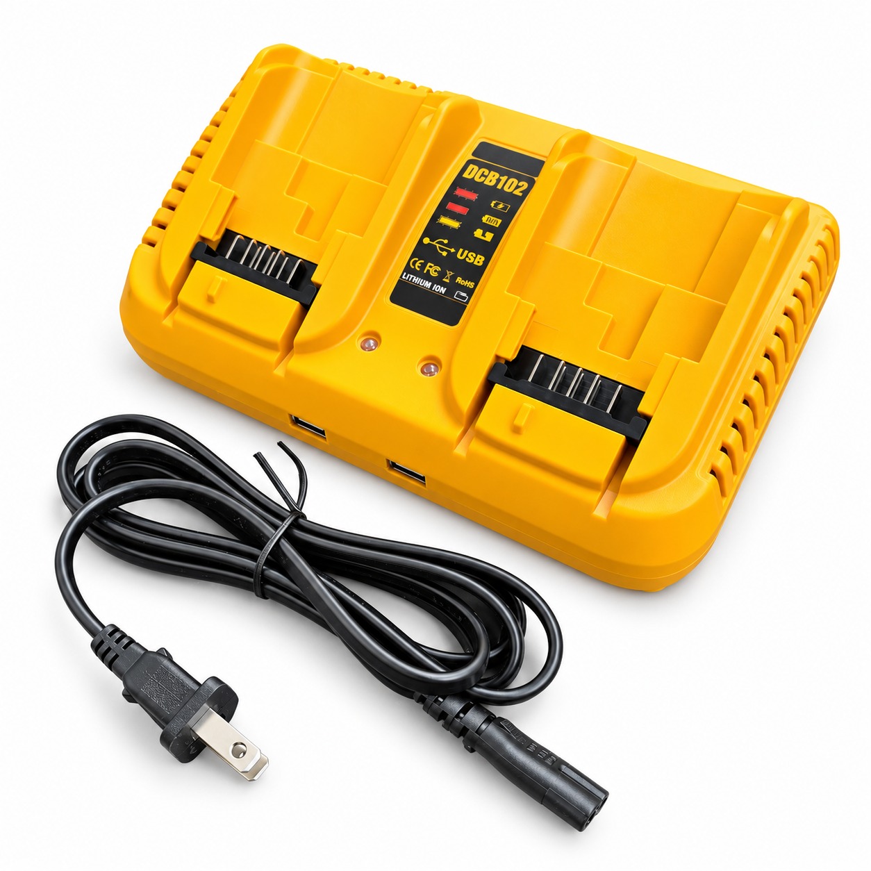 Cargador Dual Doble Para Baterías DeWALT 20V