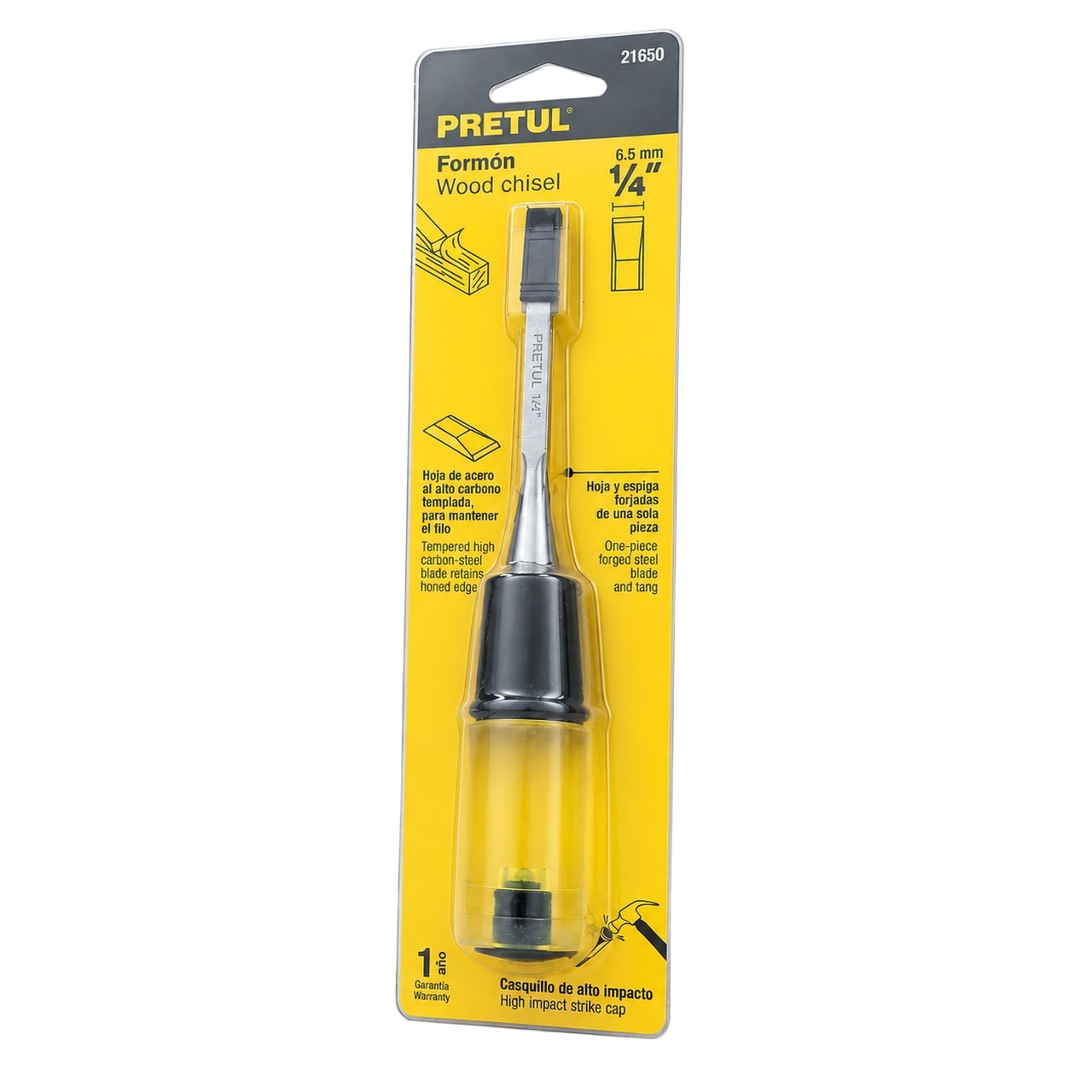Formón Pretul Para Madera 6.5 mm (1/4 Pulgada)